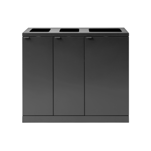 Bica Model 829 Affaldssortering 2×65 + 1×95 liter Åbne indkast