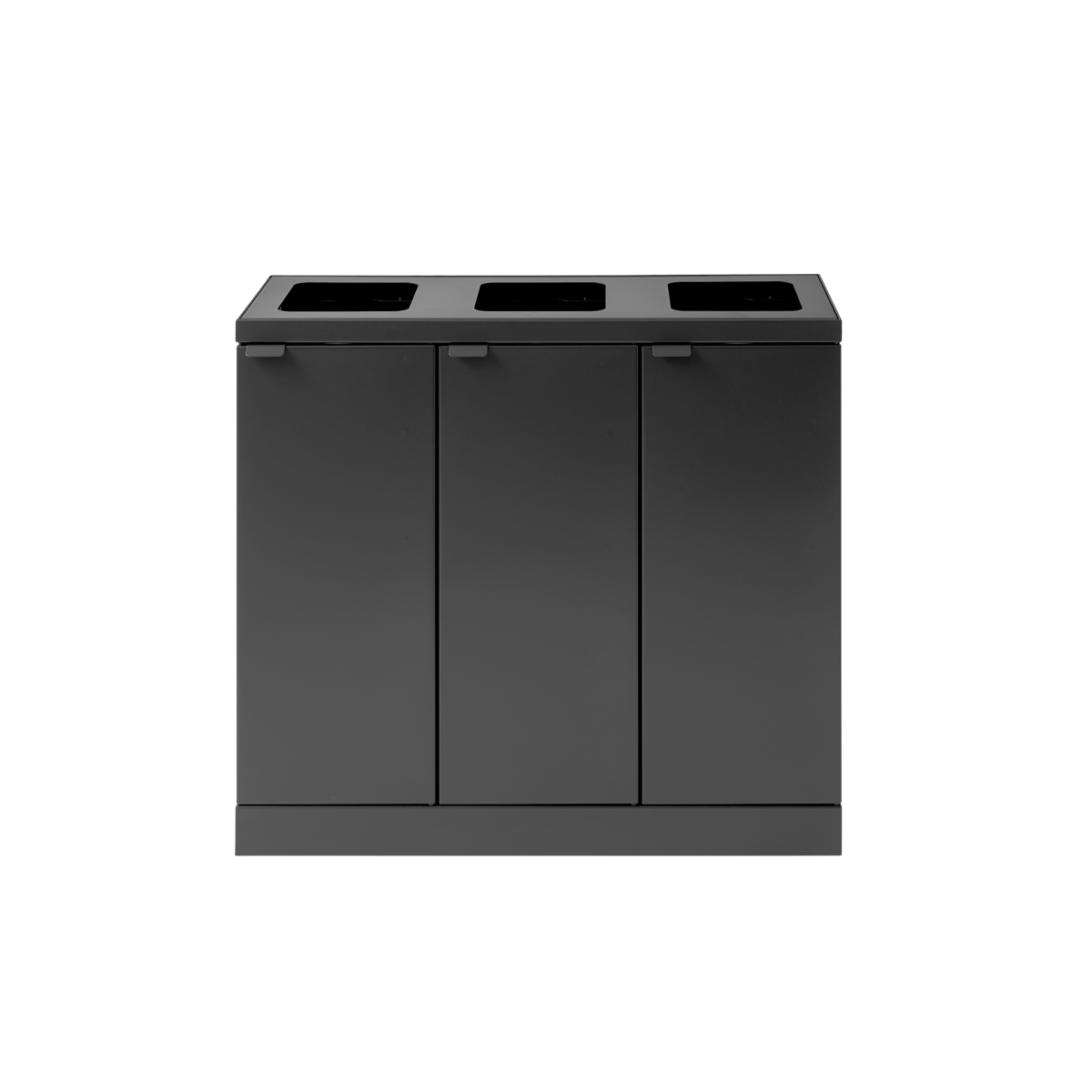 Bica Model 870 Affaldssortering 3×45 liter Åbne indkast Antracit