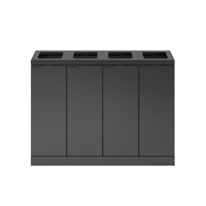 Bica Model 891 Affaldssortering 4×60 liter Åbne indkast