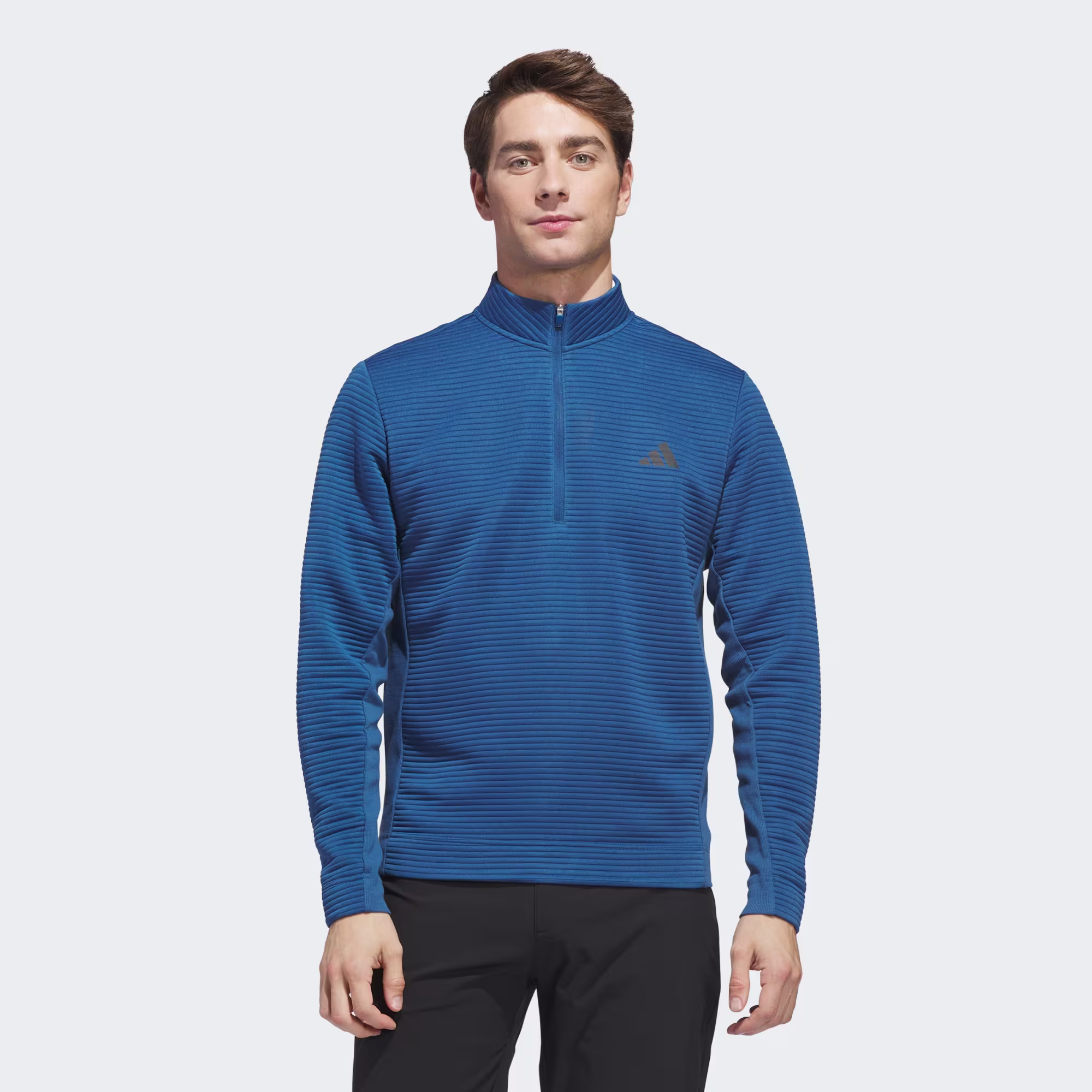 Adidas Ultimate365 DWR Textured Quater Zip Pullover - Blå