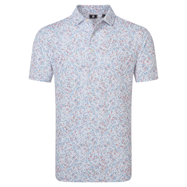 FootJoy Watercolour Floral Print Pique