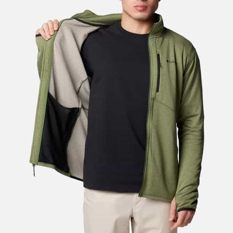 Columbia Herre Park View Fleece Full Zip – Canteen Heather - Billede 3