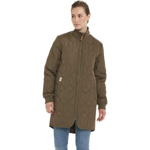WR W Nokka Long Quilted Jacket Tarmac