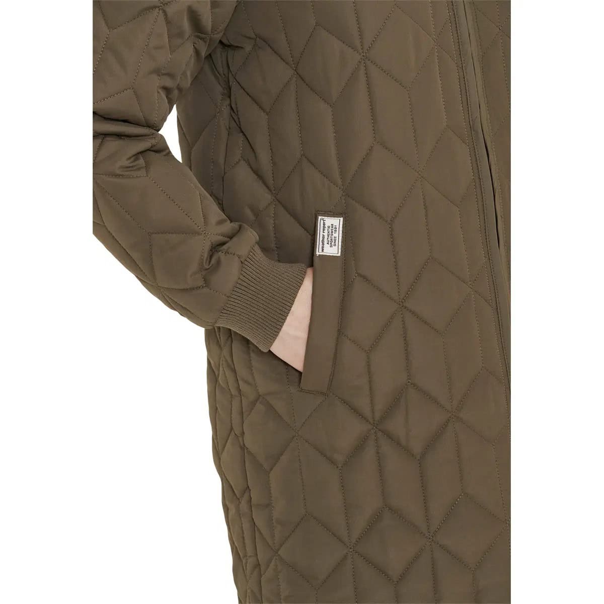 WR W Nokka Long Quilted Jacket Tarmac - Billede 6
