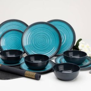 Servicesæt Granite Aqua 12 dele