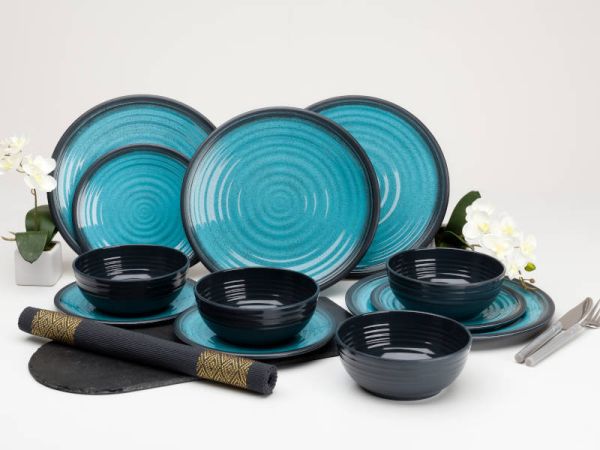 Servicesæt Granite Aqua 12 dele
